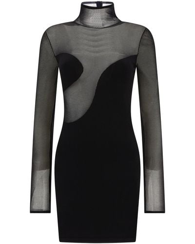 Nensi Dojaka Asymmetric Dress - Black