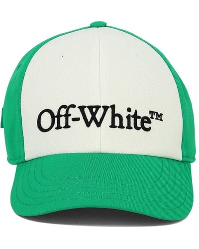 Off-White c/o Virgil Abloh Drill Honkbalpet Met Geborduurd Logo - Groen