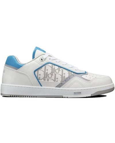 Dior Oblique Leather Sneakers - Blue