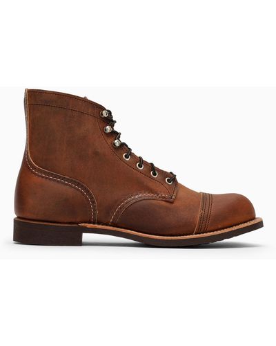 Red Wing Copper Leather Iron Ranger Boot - Marron