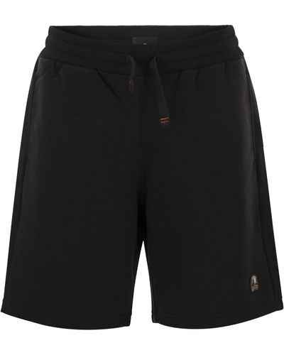 Parajumpers Cairo Easy Cotton Fleece Bermuda Shorts - Black