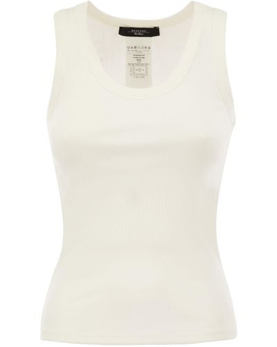 Weekend by Maxmara Multic Basched Cotton Cotton Top - Bianco