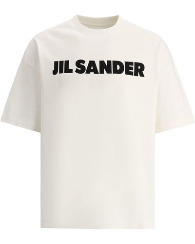Jil Sander Jil Schleifer gedrucktes T -Shirt - Weiß