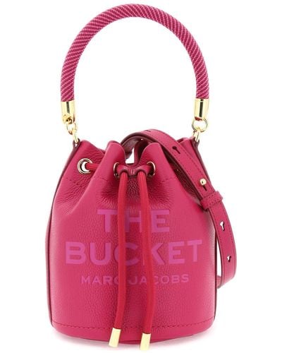Marc Jacobs La bolsa de cubo de cuero - Rosa