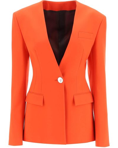 Vestes sport, blazers et vestes de tailleur Orange pour femme | Lyst