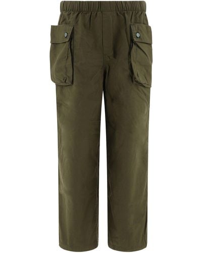 Brain Dead Pantalones de carga de "Military Cloth P44" - Verde