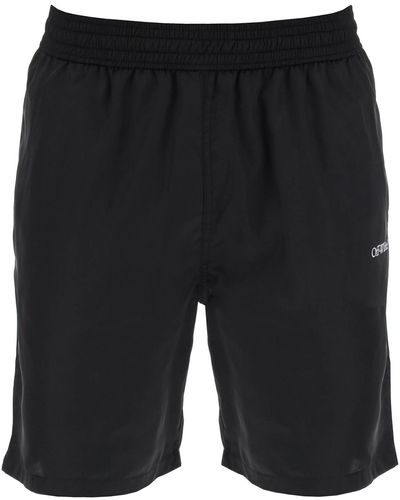 Off-White c/o Virgil Abloh Surfer Sea Bermuda Shorts - Zwart