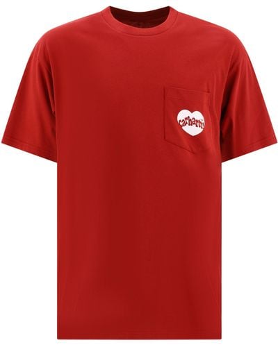 Carhartt "amour Pocket" T -shirt - Rood