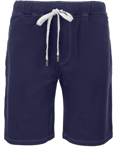 Fedeli Shorts de coton félins avec cordon - Bleu