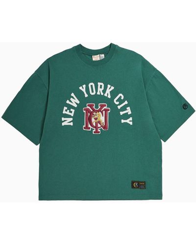 Champion T-Shirt With Logo Embroidery - Green