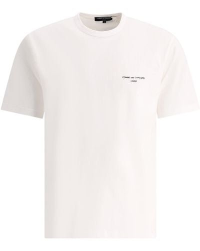 Comme des Garçons T -Shirt mit Logo - Weiß
