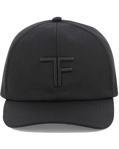 Tom Ford Baseballkappe mit Logo - Schwarz