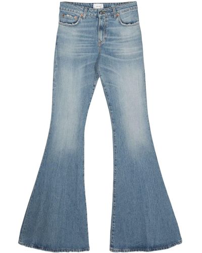 Haikure Distressed Wide-leg Jeans - Blue