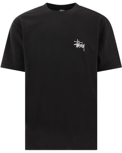Stussy Bouwde Het Stoere T -shirt - Zwart