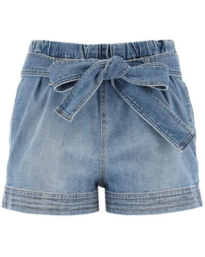 Stella McCartney Stella Mc Cartney Denim Shorts - Blauw