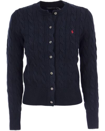 Polo Ralph Lauren Vloit Cotton Cardigan - Blauw