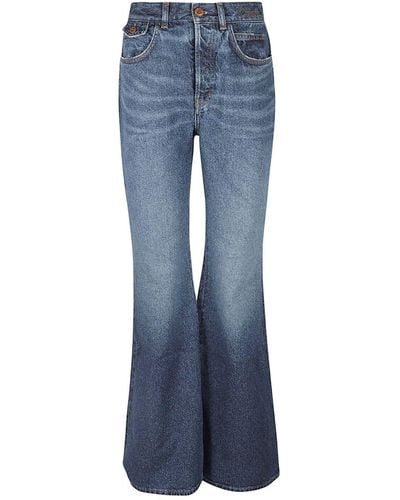 Chloé Jeans de denim de algodón merapi - Azul