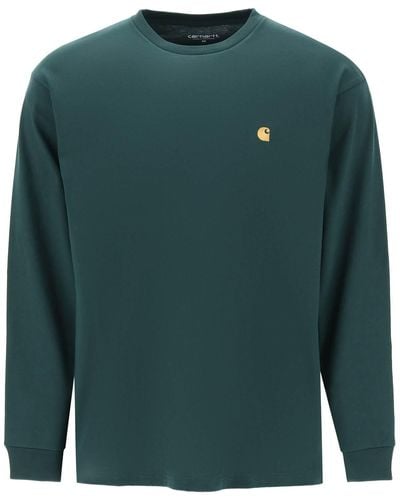 Carhartt WIP Langarmes Chase T -Shirt - Vert
