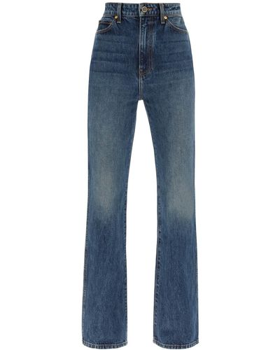 Khaite Slim Fit Danielle Jeans - Blauw