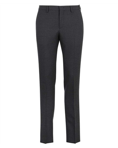 Fendi Wool Ff Pants - Blue