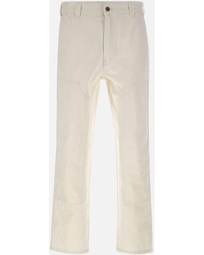 Dickies Cotton Pants With Patches - White