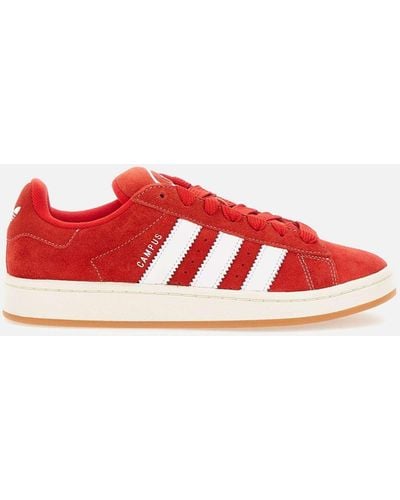 adidas Campus 00s Red Suede Sneakers - Rood