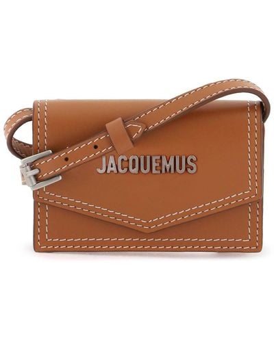Jacquemus 'le Porte Azur' Crossbody -kaarthouder - Bruin