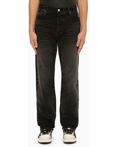 Amiri Black Gewassen Gewone Jeans - Zwart