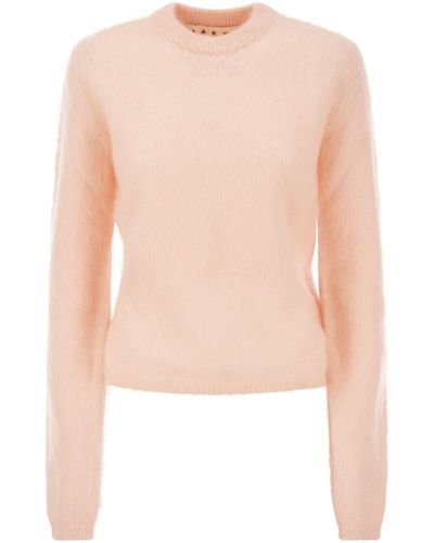 Marni Mohair En Wollen Pullover - Roze