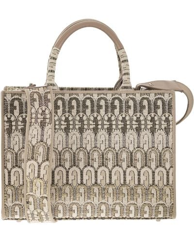 Furla Opportunity Tote Bag Small - Metálico