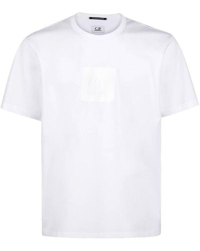 C.P. Company C.P. Firma The Metropolis Series Badge White T Shirt - Weiß