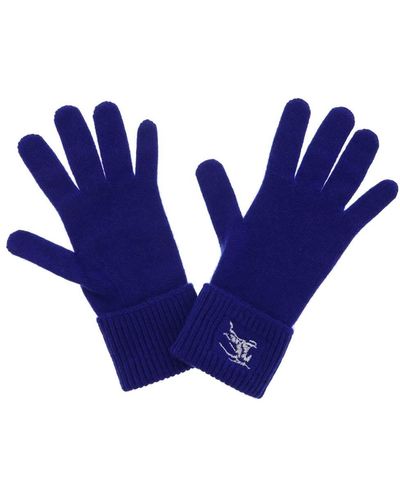 Burberry Cashmere Handschoenen - Blauw