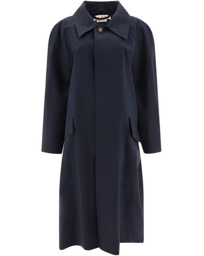 Marni Cotton Raincoat - Blauw