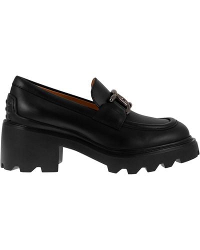 Tod's High Leather Loafer - Zwart