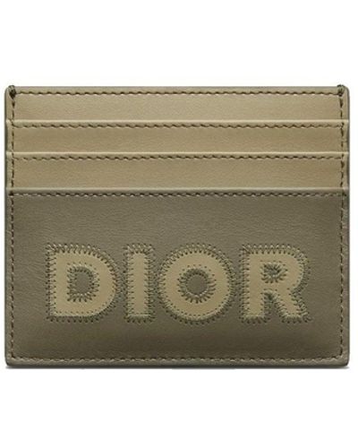 Dior Leather Card Holder - Green