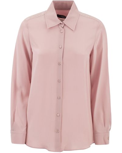 Weekend by Maxmara Geo Pure Silk Shirt - Roze