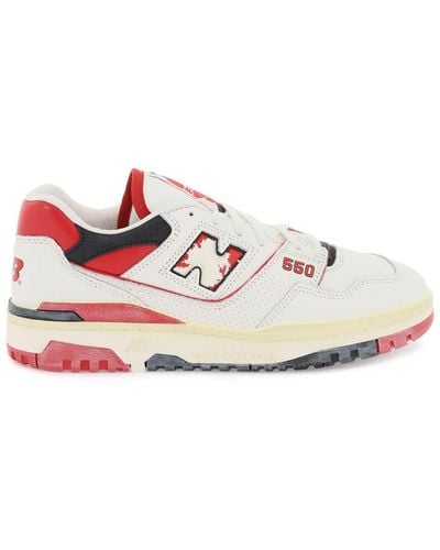 New Balance Effet vintage de 550 baskets - Blanc