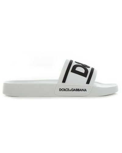 Dolce & Gabbana Logo -glides - Wit