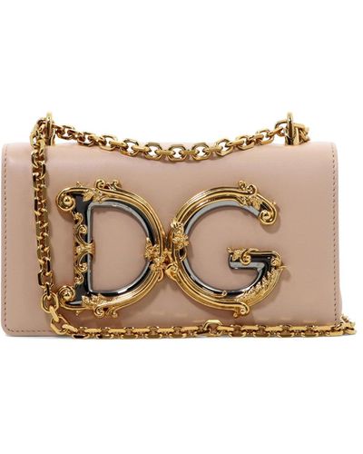 Dolce & Gabbana Bolsa Crossbody de chicas DG - Neutro