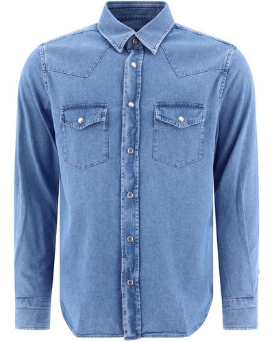 Tom Ford Shirt Met Borstzakken - Blauw