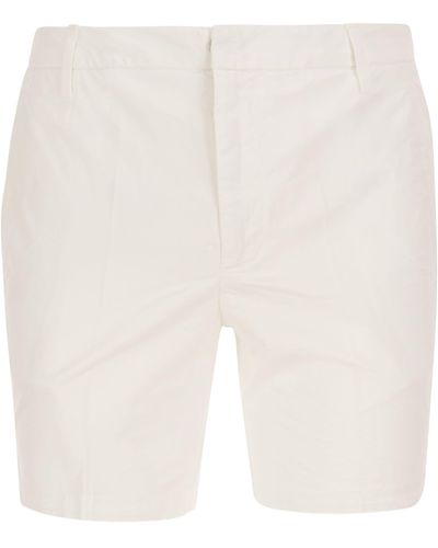 Dondup Shorts en coton manheim - Blanc