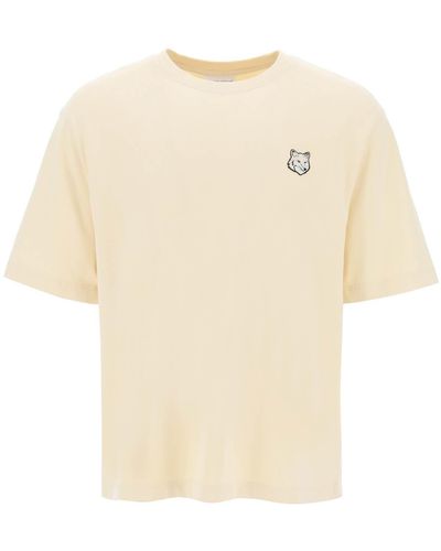 Maison Kitsuné "Bold Fox Head Patch T -Shirt" - Natur