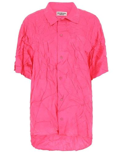 Balenciaga Viscose Shirt - Roze