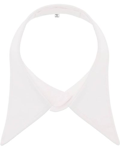Maison Margiela Collar di cotone per camicie - Bianco