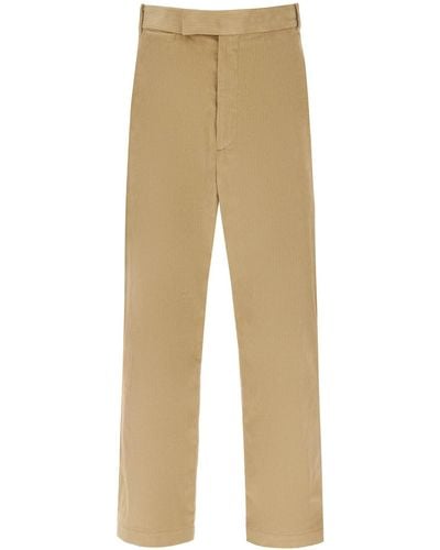 Thom Browne Cropped Hosen in Cord - Natur