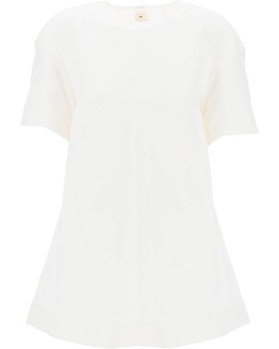 Marni Cocoon Cady Kleid - Weiß