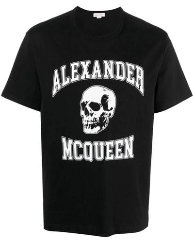 Alexander McQueen Alexander MC Queen 759442 Mann schwarzes T -Shirt und Polo