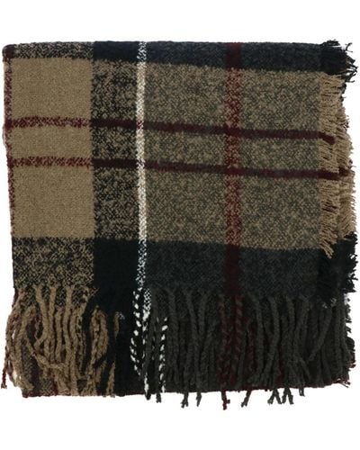 Barbour "tartan Boucle" Scarf - Black