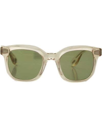 Brunello Cucinelli Gafas de sol con acetato de acetato de con lentes clásicas - Verde