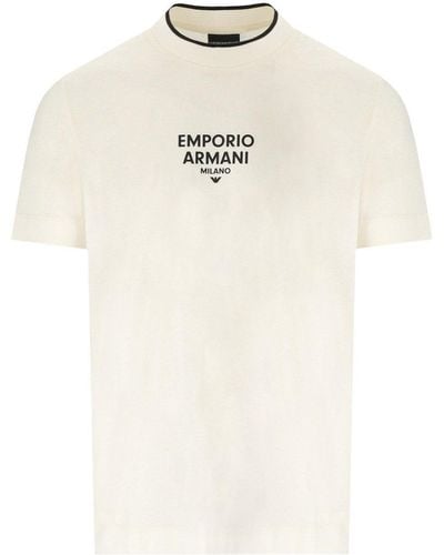 Emporio Armani EA Milano Vanilla T -Shirt - Weiß